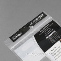 Geantă ecologică din plastic acrilic cu fermoar cu logo